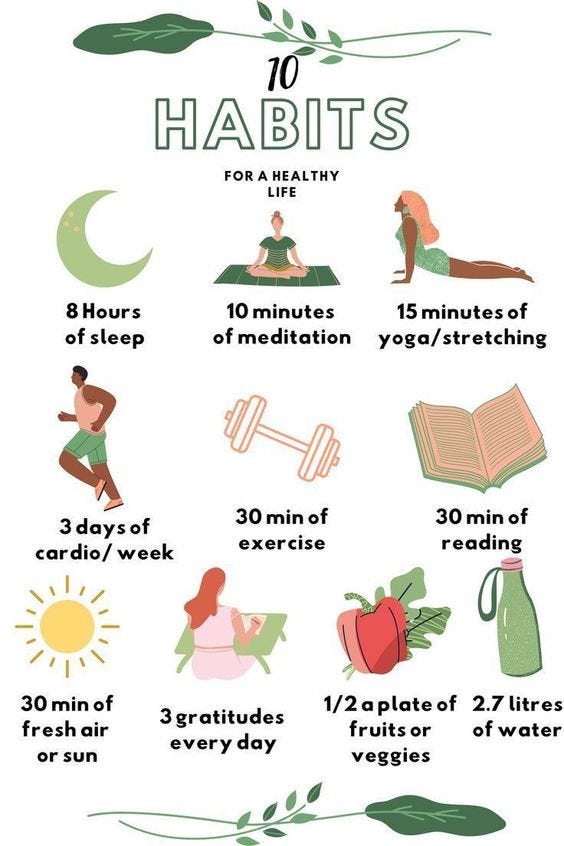 10 Healthy Habits To Start Today