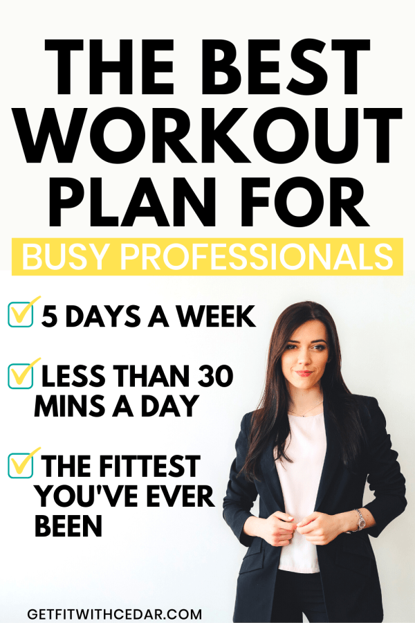 The Best Personal Fitness Plans For Busy Professionals